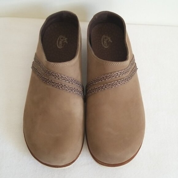 Chaco Shoes - Chaco Caribou Clogs Mules Brown Leather Size 11